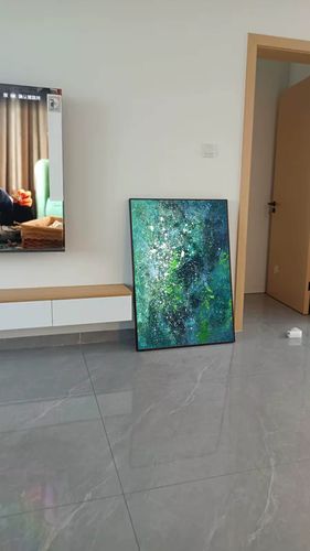 Customer review photo for Plaster Art Texture Painting #SG007