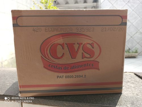Customer photo review of Cesta Básica Econômica Kit