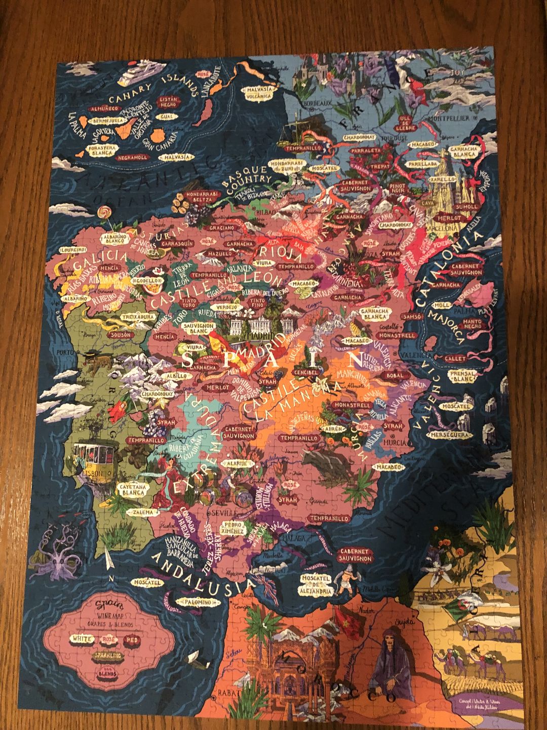Customer photo review of Wine Puzzle - Spain