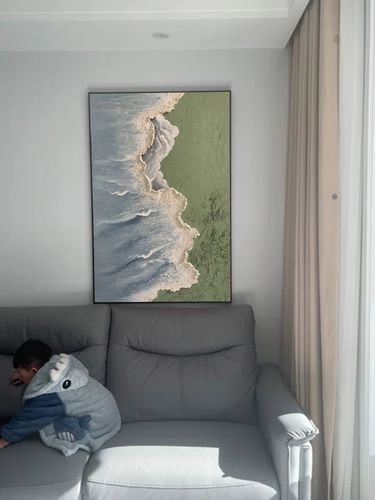 Customer review photo for Plaster Art Texture Painting #SG011