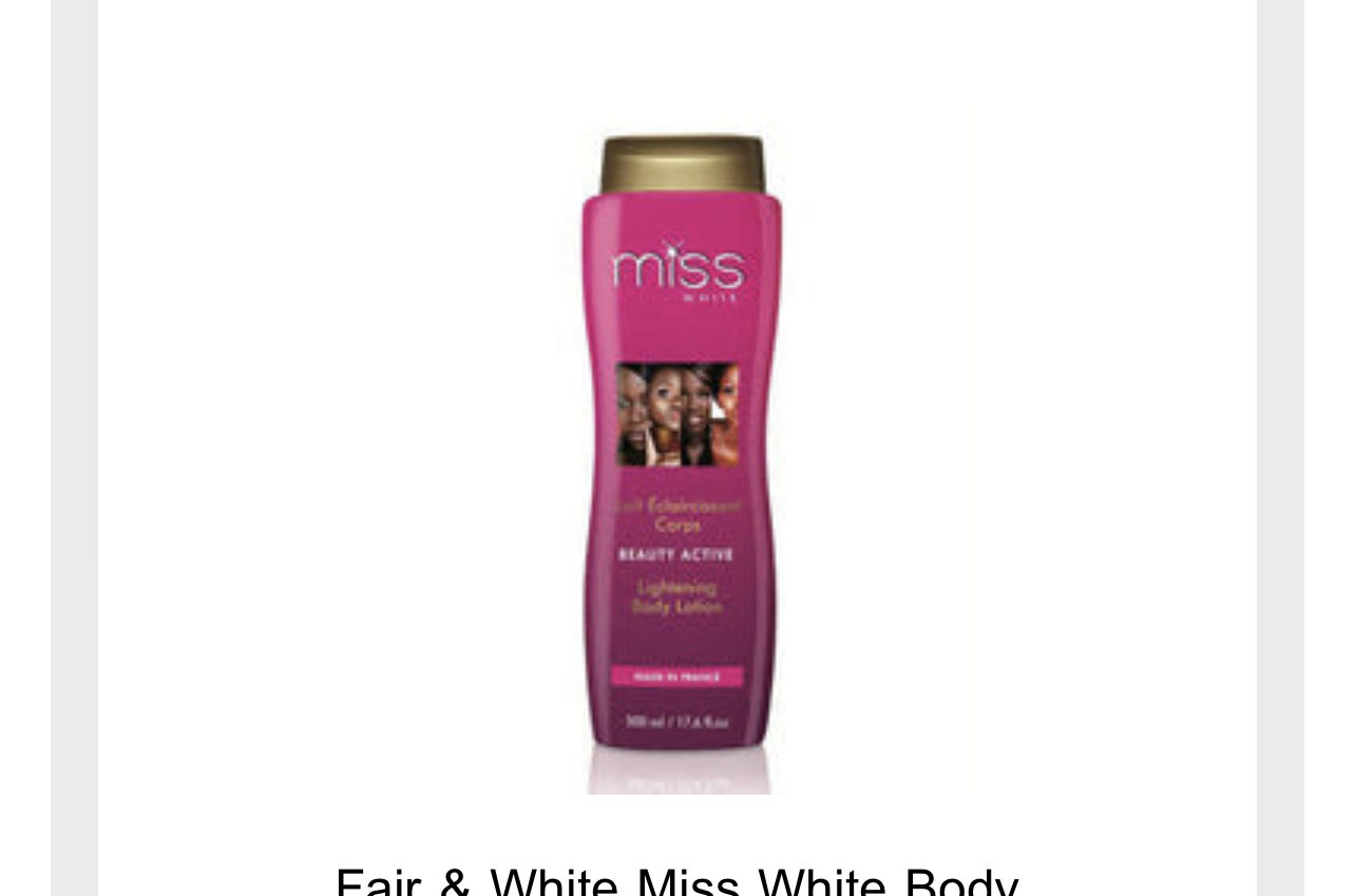 Customer photo review of Fair and White Miss White Body Lightening Lotion 7 days 500ml