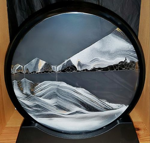 Customer photo review of Moving Sand Glass Art