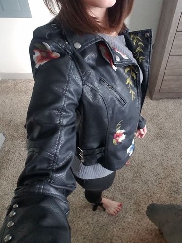 Customer photo review of Veste brodée