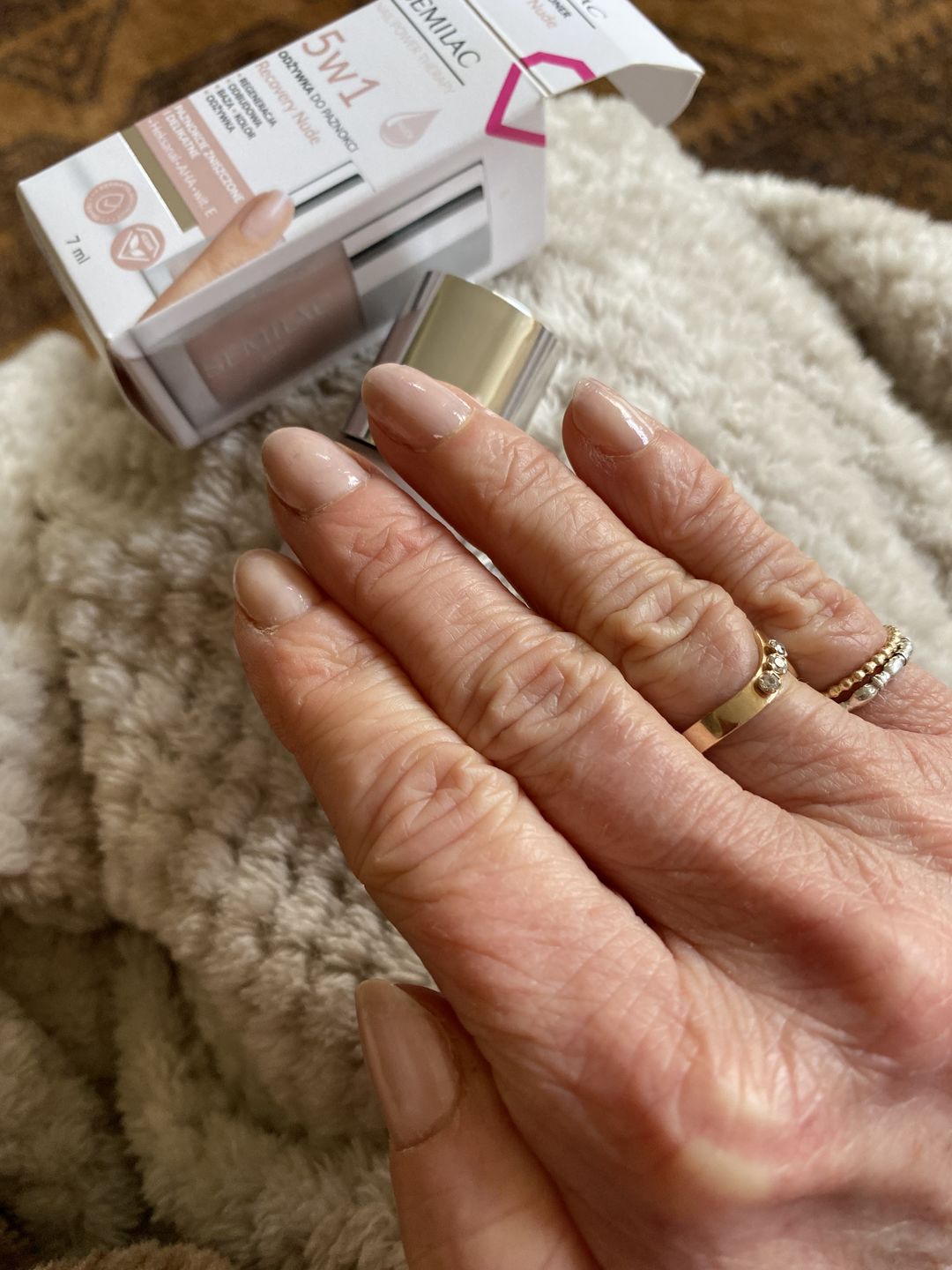 Customer photo review of Semilac Nail Power Therapy 5in1 Recovery Nude Nail Conditioner 7 ml