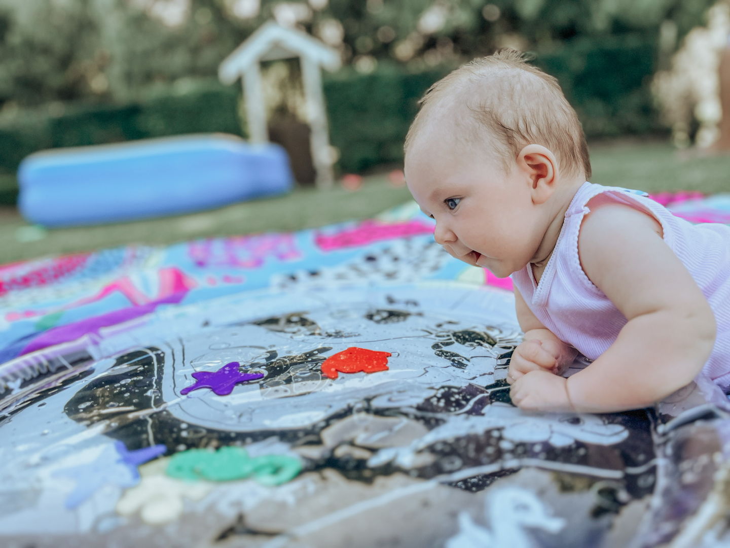 Customer photo review of Under The Sea High Contrast Sensory Water Mat