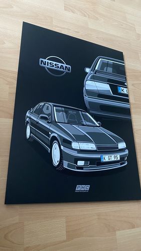 Customer photo review of Dein von Hand gezeichnetes Fahrzeug als Metall Poster