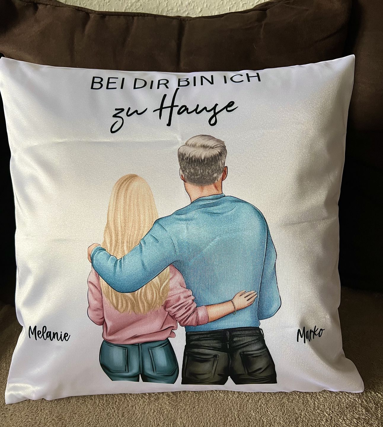 Customer photo review of Pärchen - Personalisiertes Kissen
