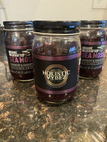 Customer photo review of Elderberry and Soursop Sea Moss Gel Trio