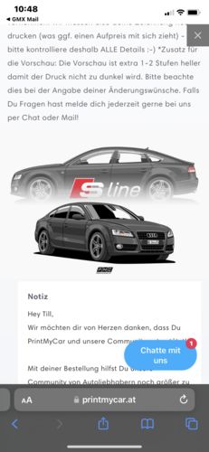 Customer photo review of Individuelle Wünsche