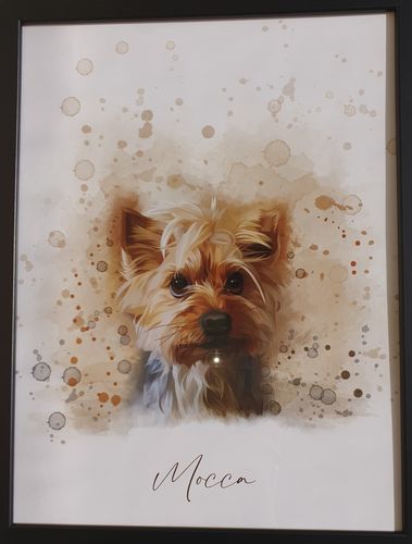 Customer photo review of Πορτραίτο Κατοικίδιου - Ακουαρέλα