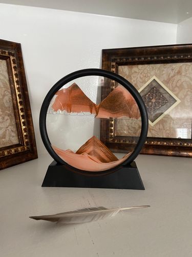 Customer photo review of Moving Sand Glass Art