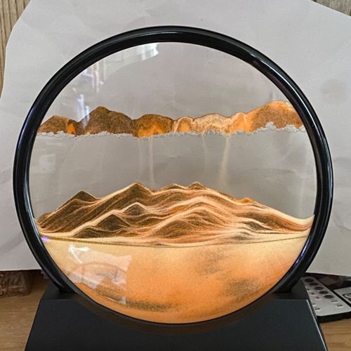 Customer photo review of Moving Sand Glass Art