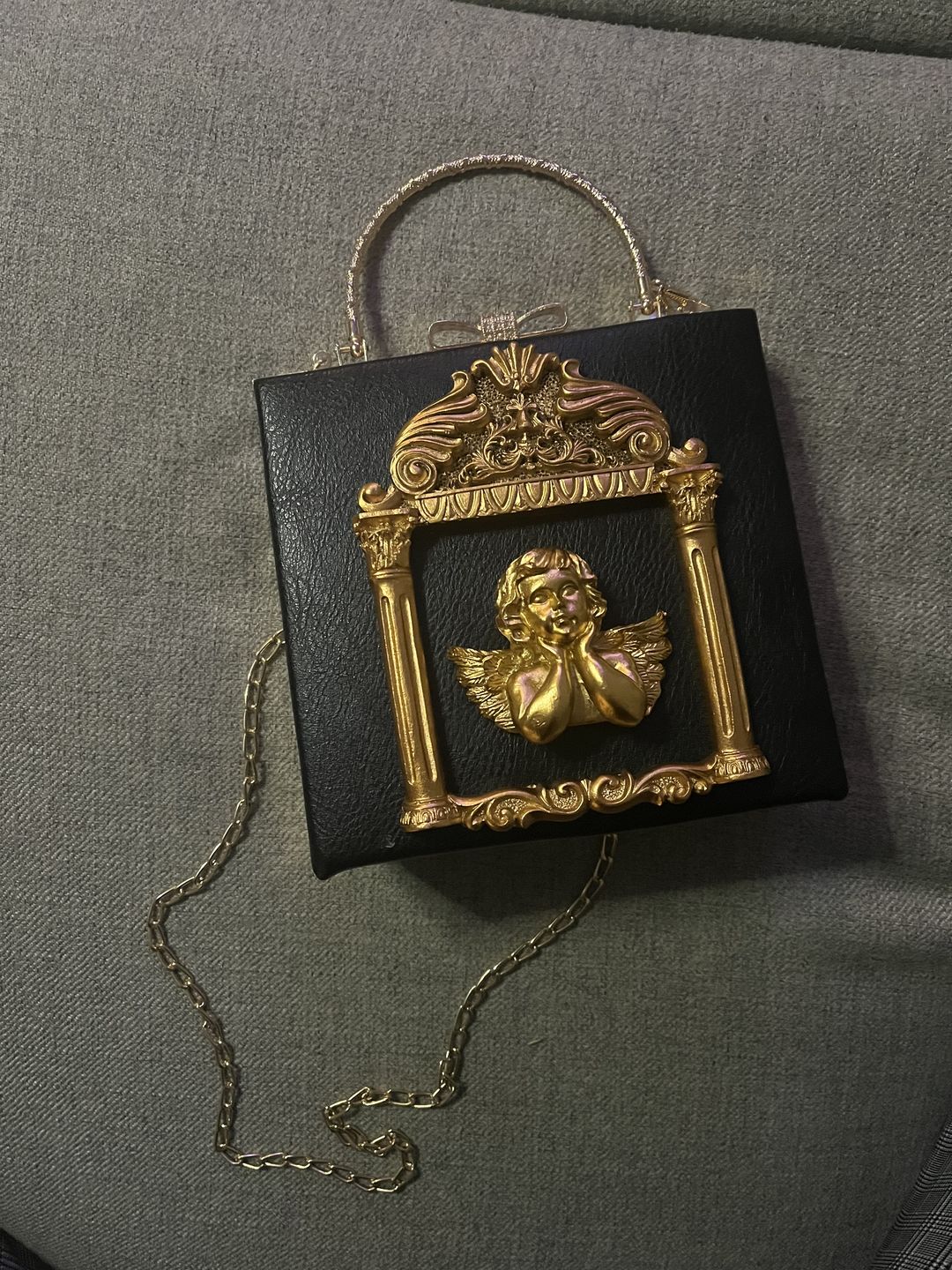 Customer photo review of Renaissance angel inspired bag