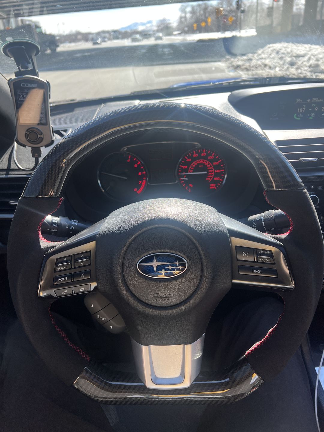 Customer photo review of 2015-21 Carbon D-Shape Steering Wheel