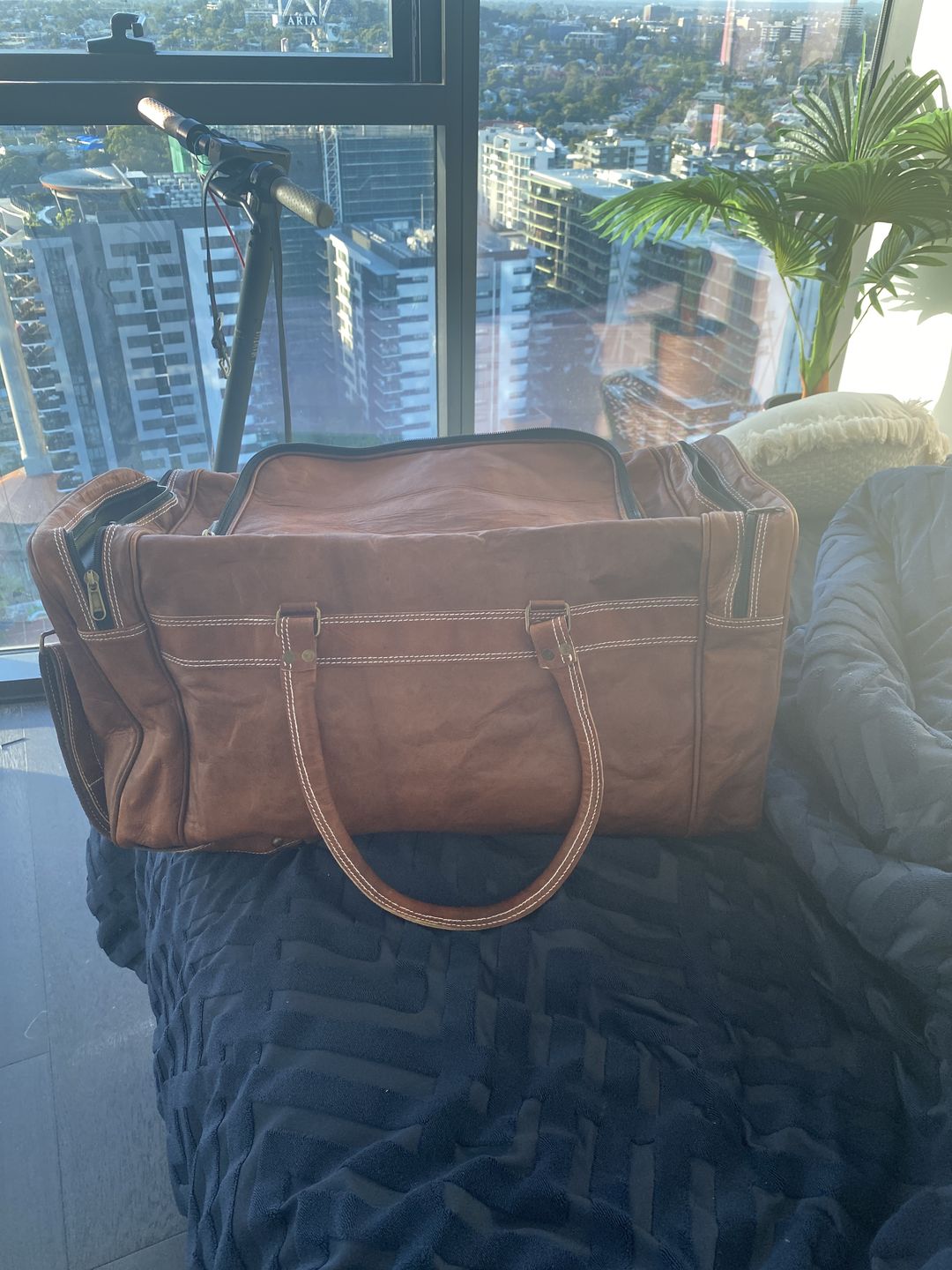 Customer photo review of Monogrammed Leather Bags - Fees