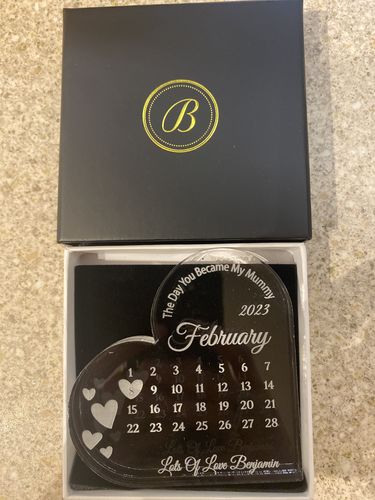 Customer photo review of Mother's Day - Acrylic Glass Heart