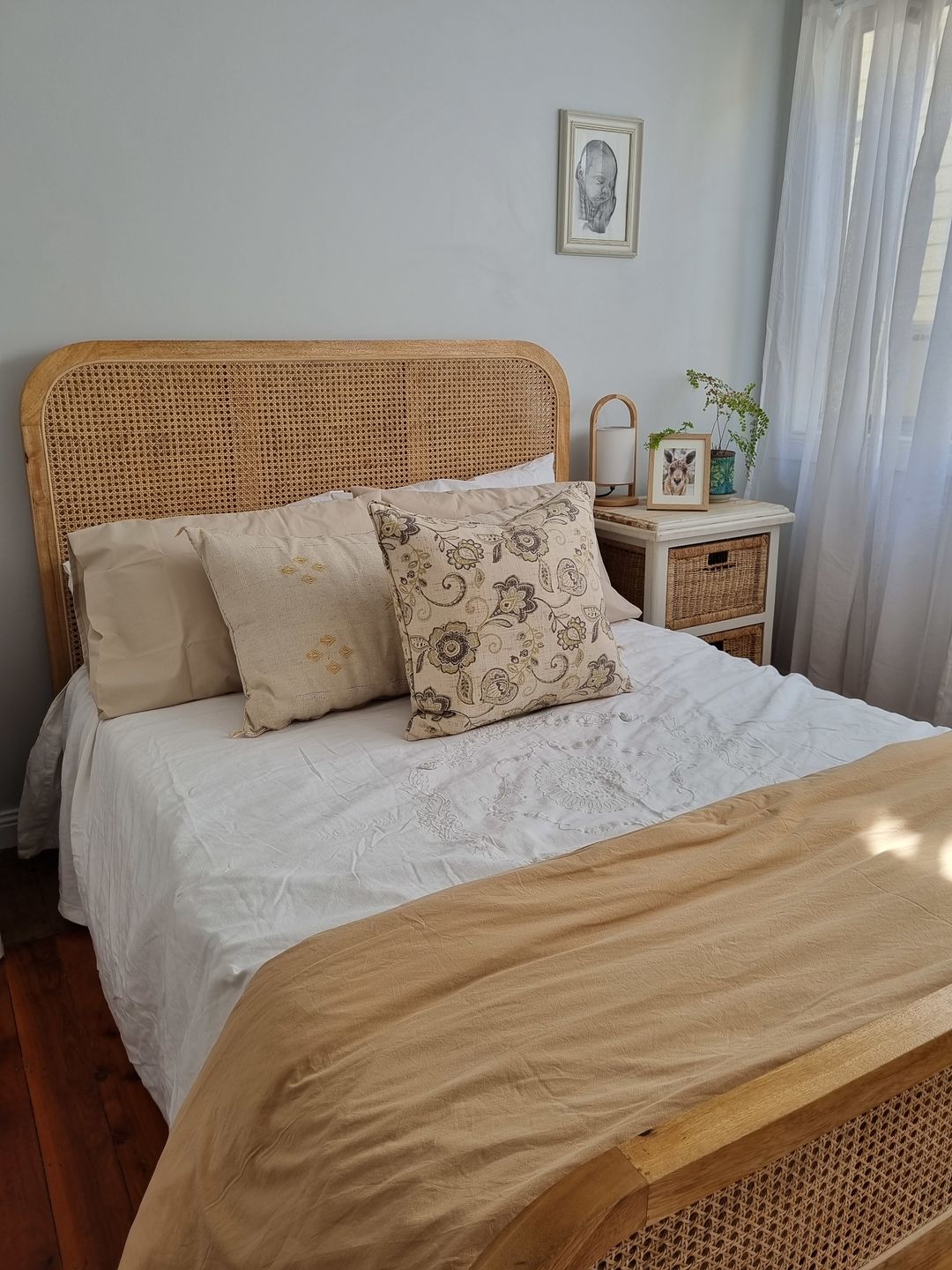 Customer photo review of Cottage Garden Linen Cushion with Feather Insert 55 x 55cm