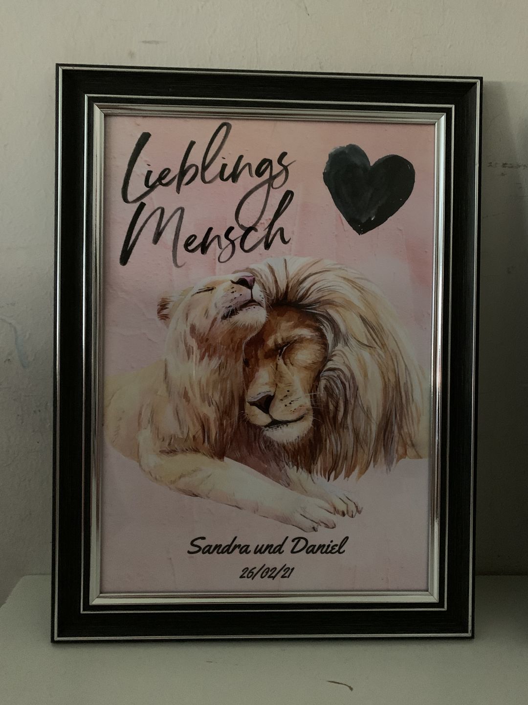 Customer photo review of Löwen Partner Kunstdruck | personalisierbar