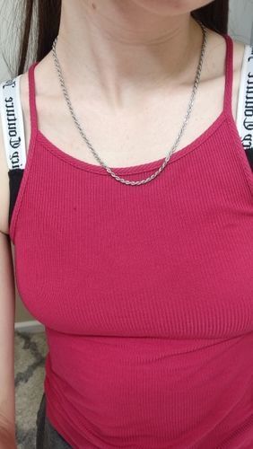 Customer photo review of 18K Gold Rope Chain (3mm - 8mm)