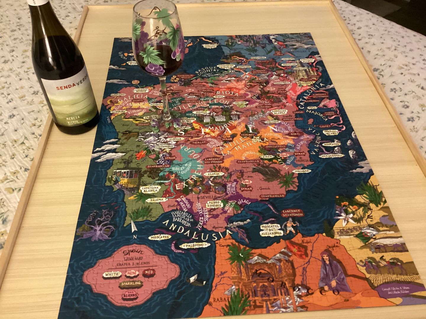 Customer photo review of Wine Puzzle - Spain