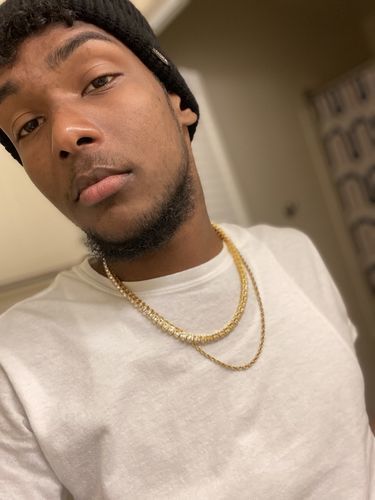 Customer photo review of 18K Gold Diamond Tennis Chain