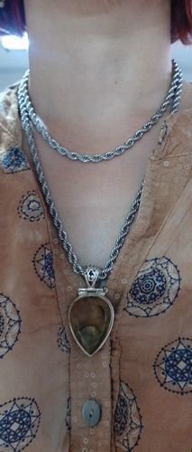 Customer photo review of 18K Gold Rope Chain (3mm - 8mm)
