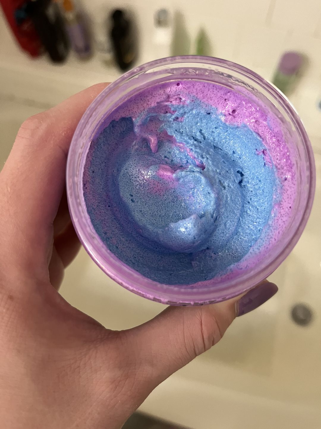 Customer photo review of Rainbow Reaper Sugar Scrub (Skittles Candy)