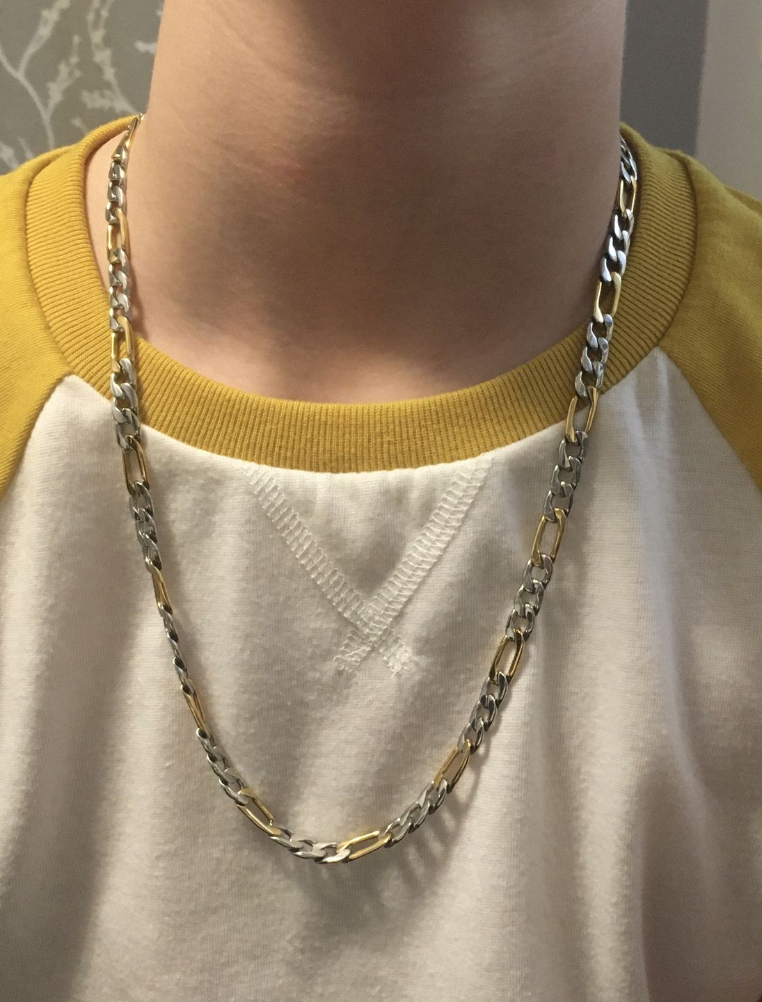 Customer photo review of 7mm Figaro Link Chain
