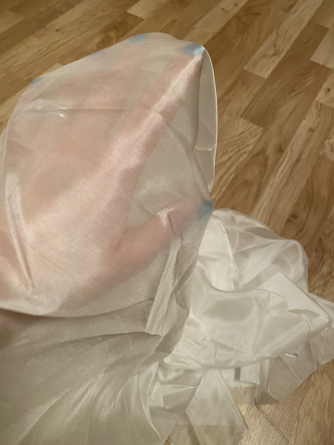 Customer photo review of Plain Ivory Lightweight 100% Silk Paj Fabric