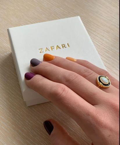 Customer photo review of Opal Ring Gold Vermeil