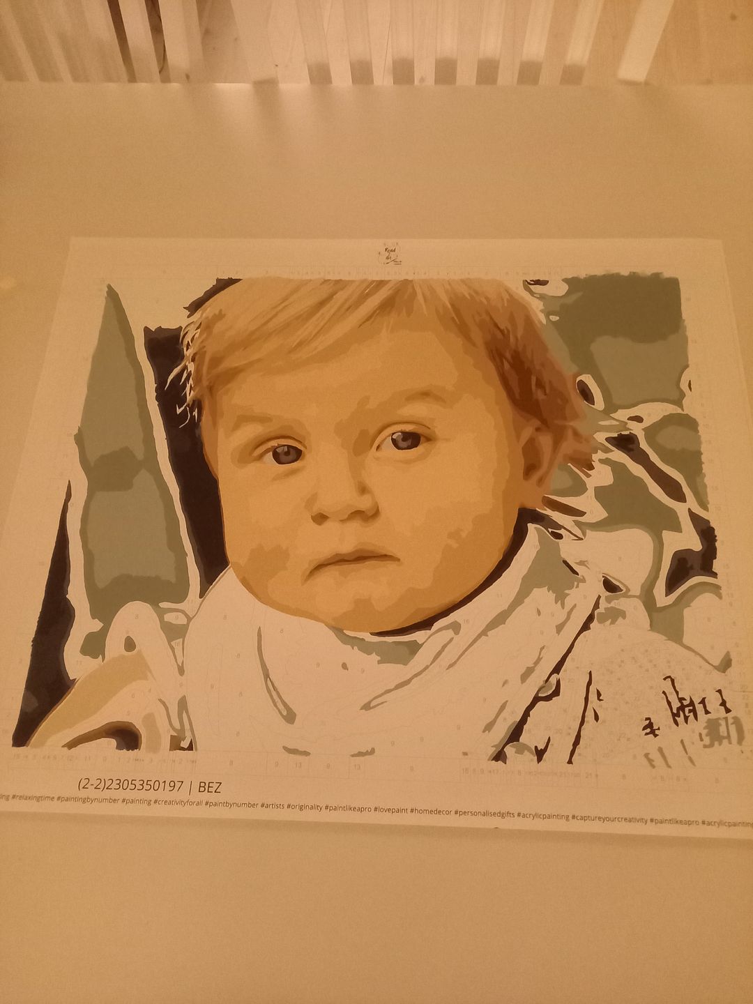 Customer photo review of MÅLA EFTER NUMMER – SKAPA EN PERSONLIG TAVLA AV DITT EGET FOTO