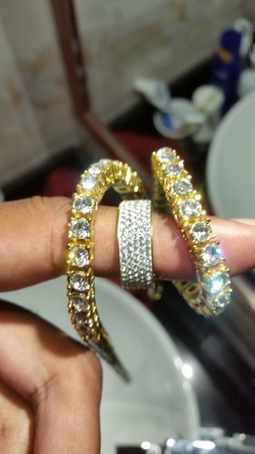 Customer photo review of 18K Gold Diamond Tennis Chain