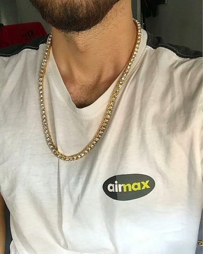 Customer photo review of 18K Gold Diamond Tennis Chain