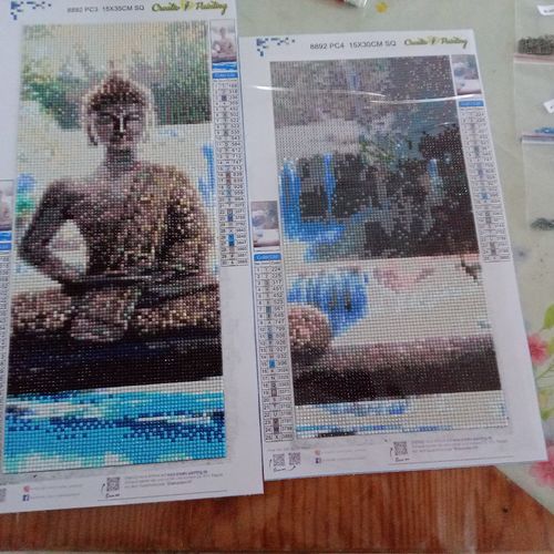 Customer photo review of XXL Diamond Painting - Buddha