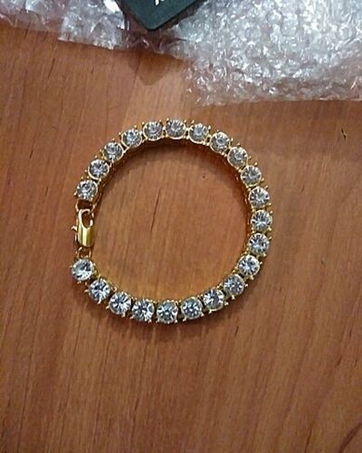 Customer photo review of 18K Gold Diamond Tennis Bracelet