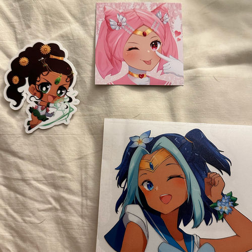 Customer photo review of Desi Sailor Jupiter Sticker