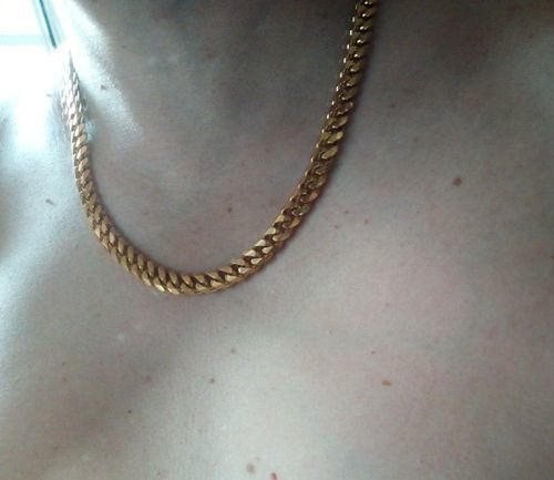 Customer photo review of 18K Gold Cuban Link Chain