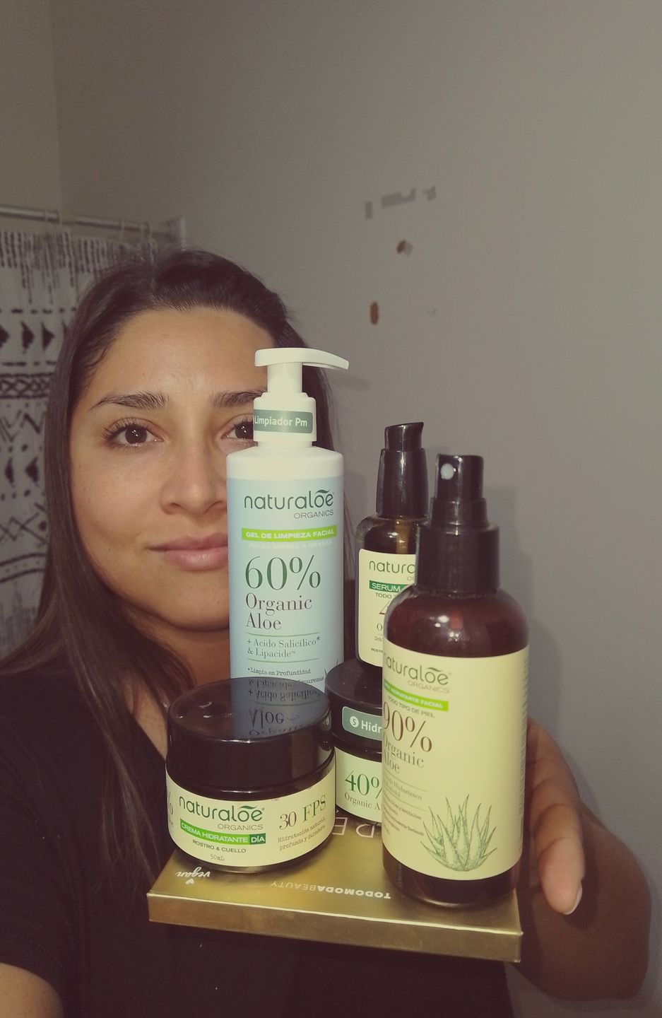 Customer photo review of Set Rutina Cuidado de la Piel Naturaloe