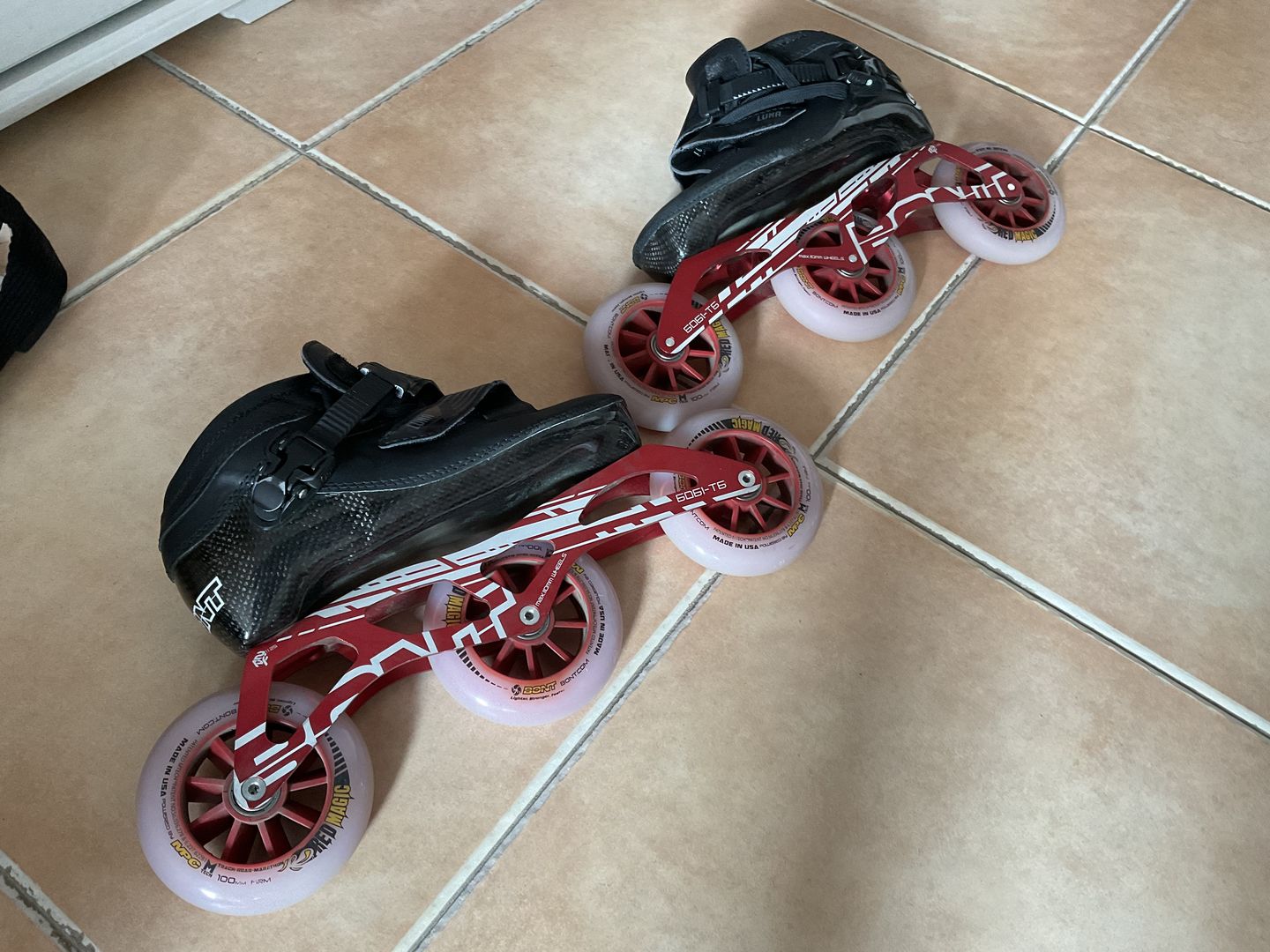 Customer photo review of Luna Inline Speed Skates