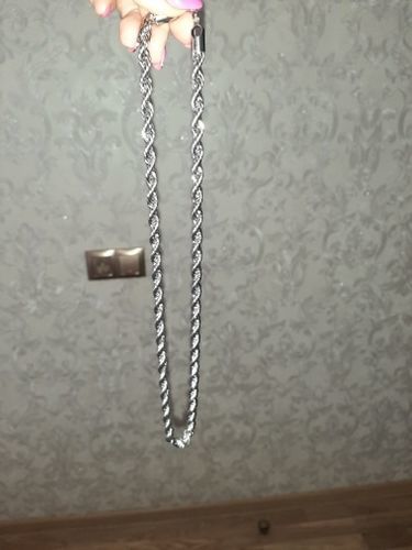 Customer photo review of 18K Gold Rope Chain (3mm - 8mm)