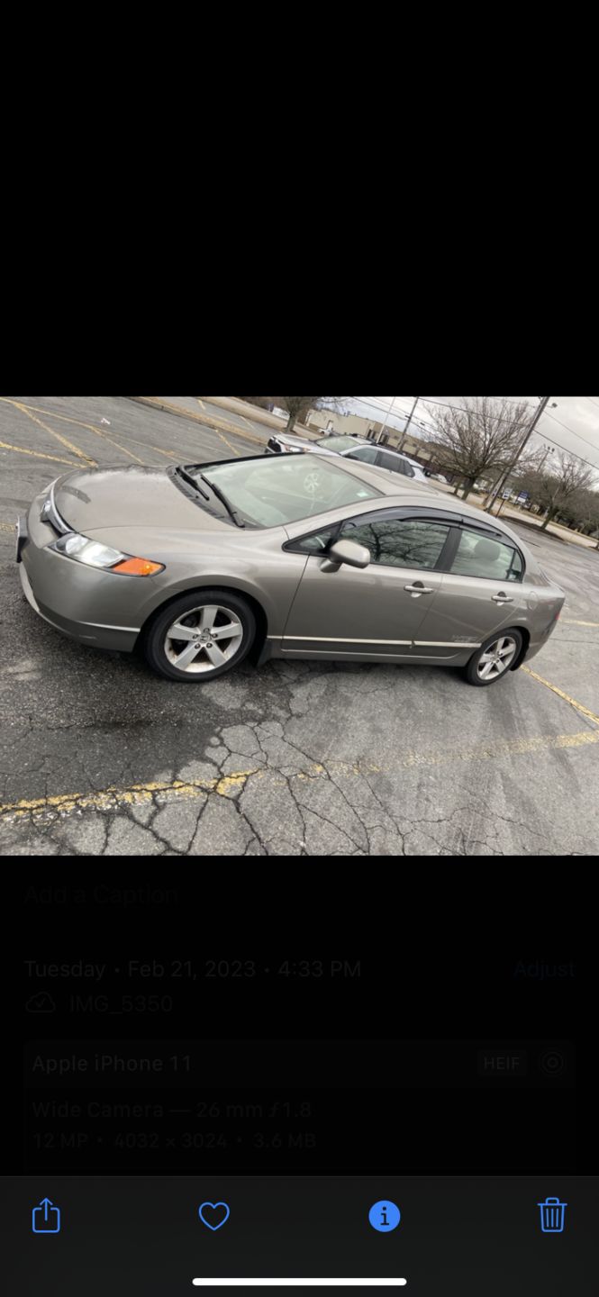 Customer photo review of 2006-11 Honda Civic Sedan Window Visors Wind Deflectors Rain Guards