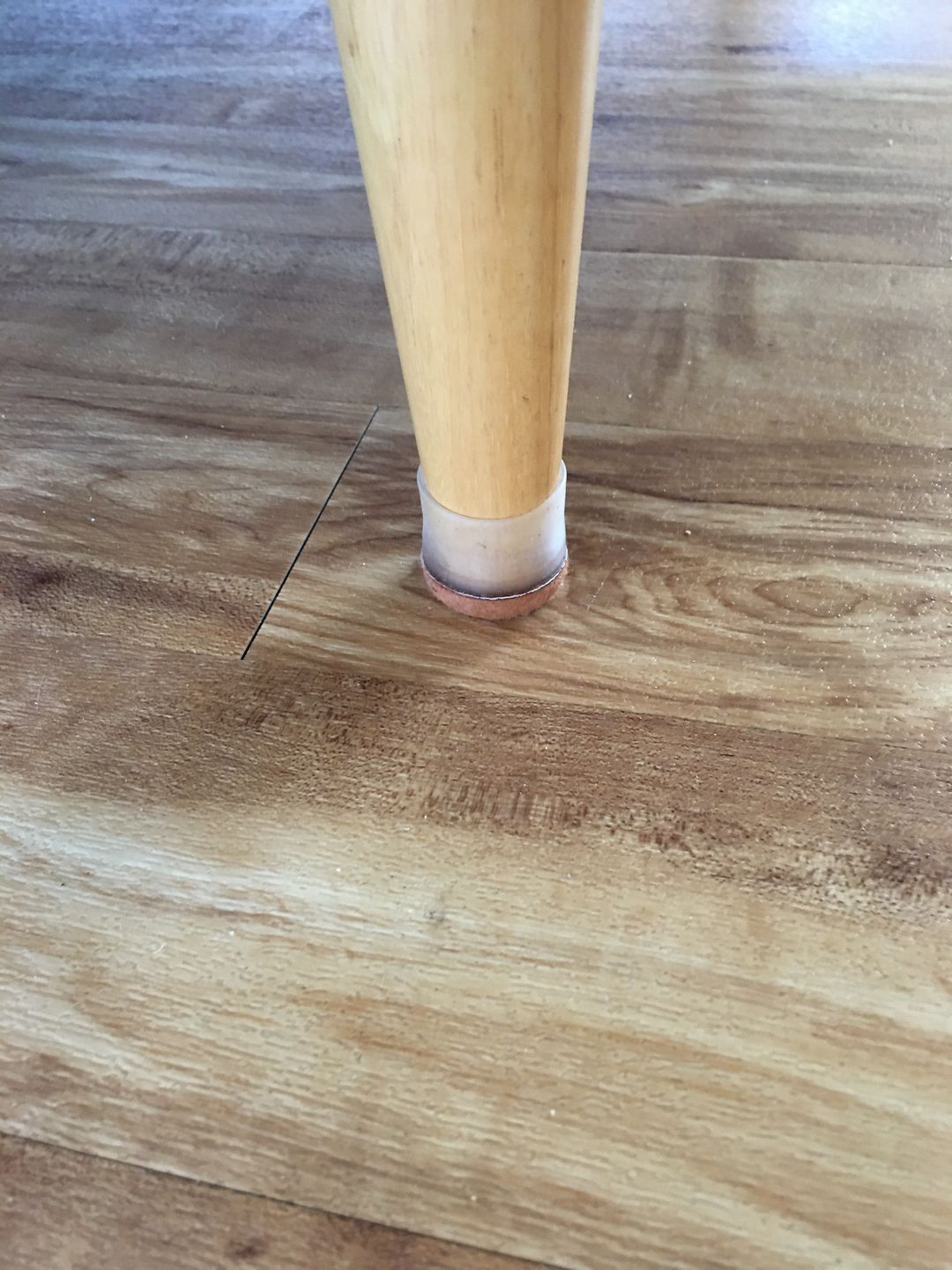 Customer photo review of Groovy Silicone Felt Chair Leg Glides