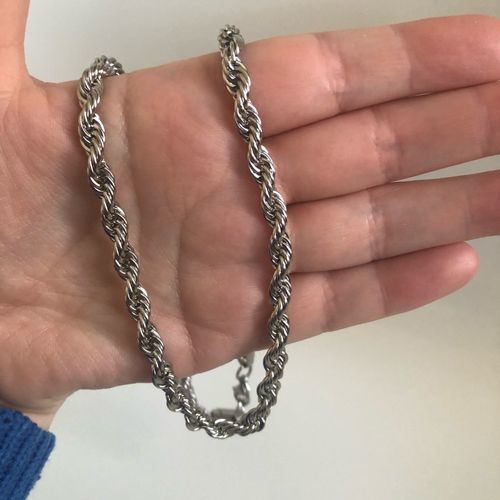 Customer photo review of 18K Gold Rope Chain (3mm - 8mm)
