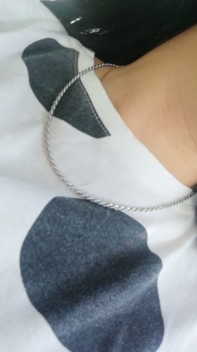 Customer photo review of 18K Gold Rope Chain (3mm - 8mm)