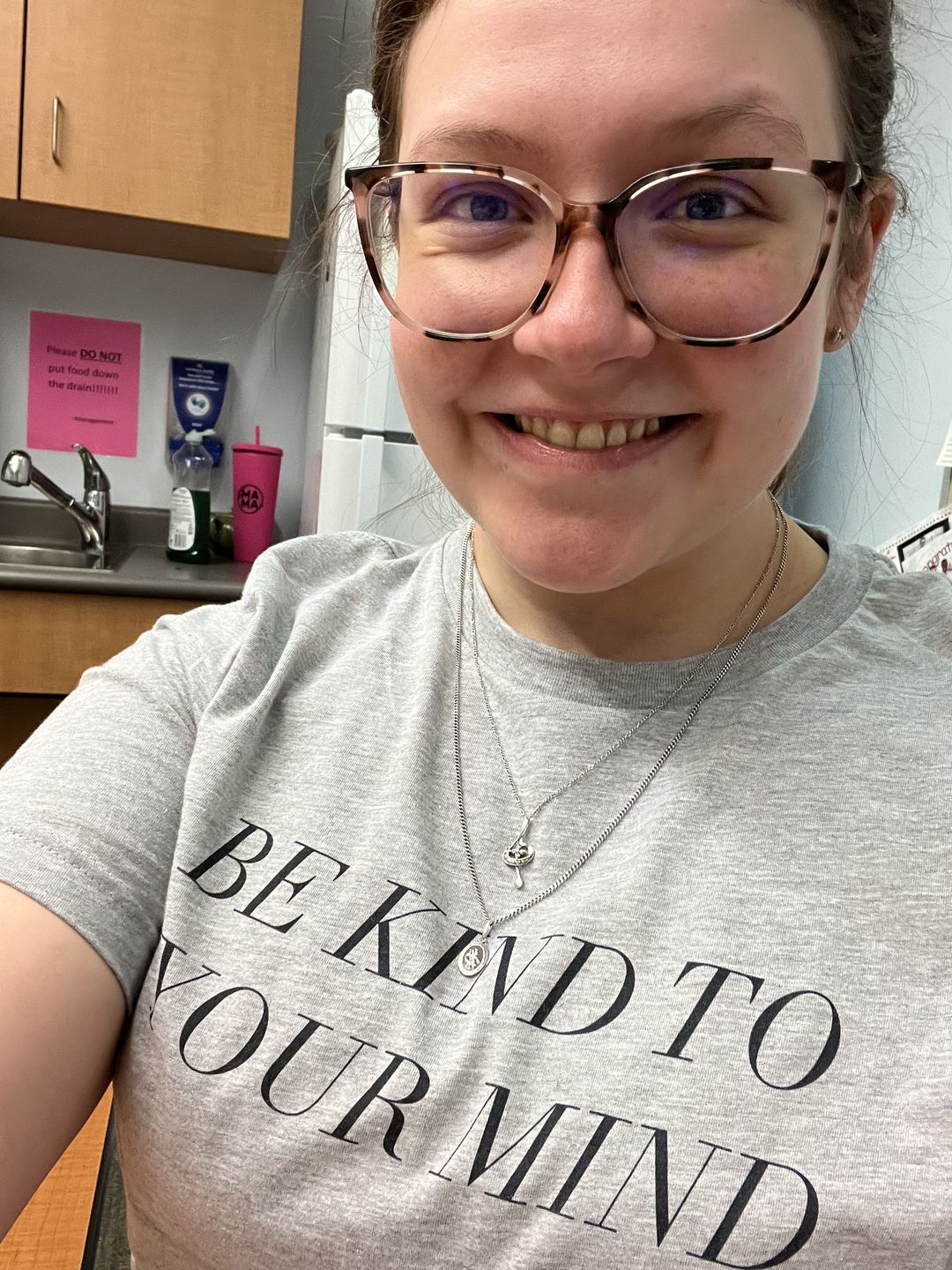 Customer photo review of Be Kind To Your Mind T-Shirt