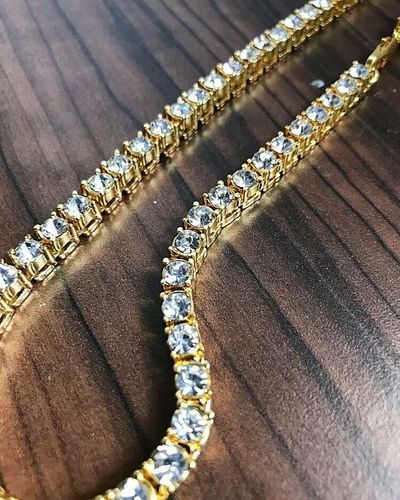 Customer photo review of 18K Gold Diamond Tennis Chain