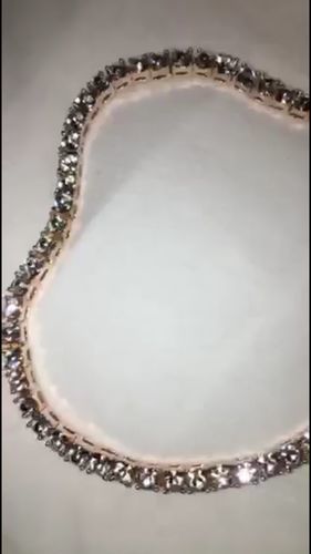 Customer photo review of 18K Gold Diamond Tennis Chain