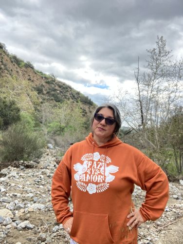 Customer photo review of UNISEX PAZ Y AMOR HOODIE