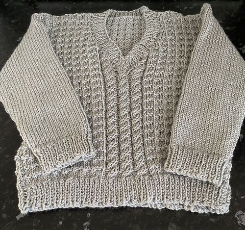 Customer photo review of Baby Mystery Knitting Box