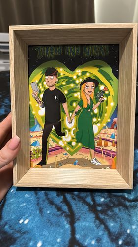 Customer photo review of 'Rick and Morty' Custom Portrait